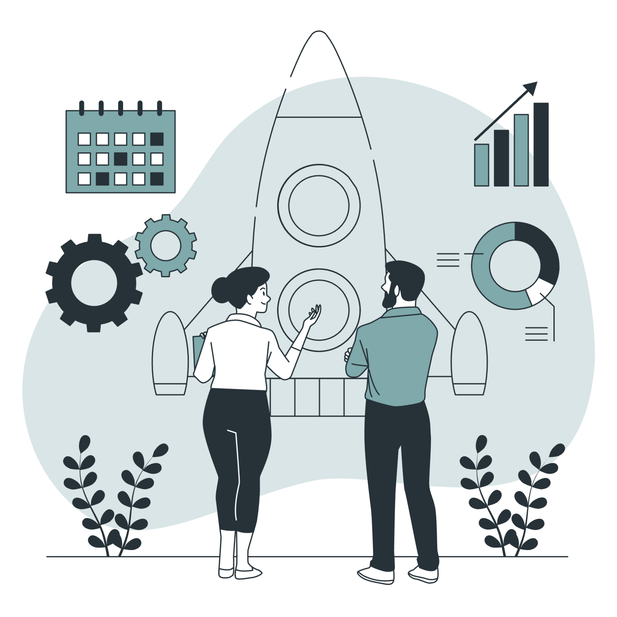 Die Illustration versinnbildet Sparringspartner.