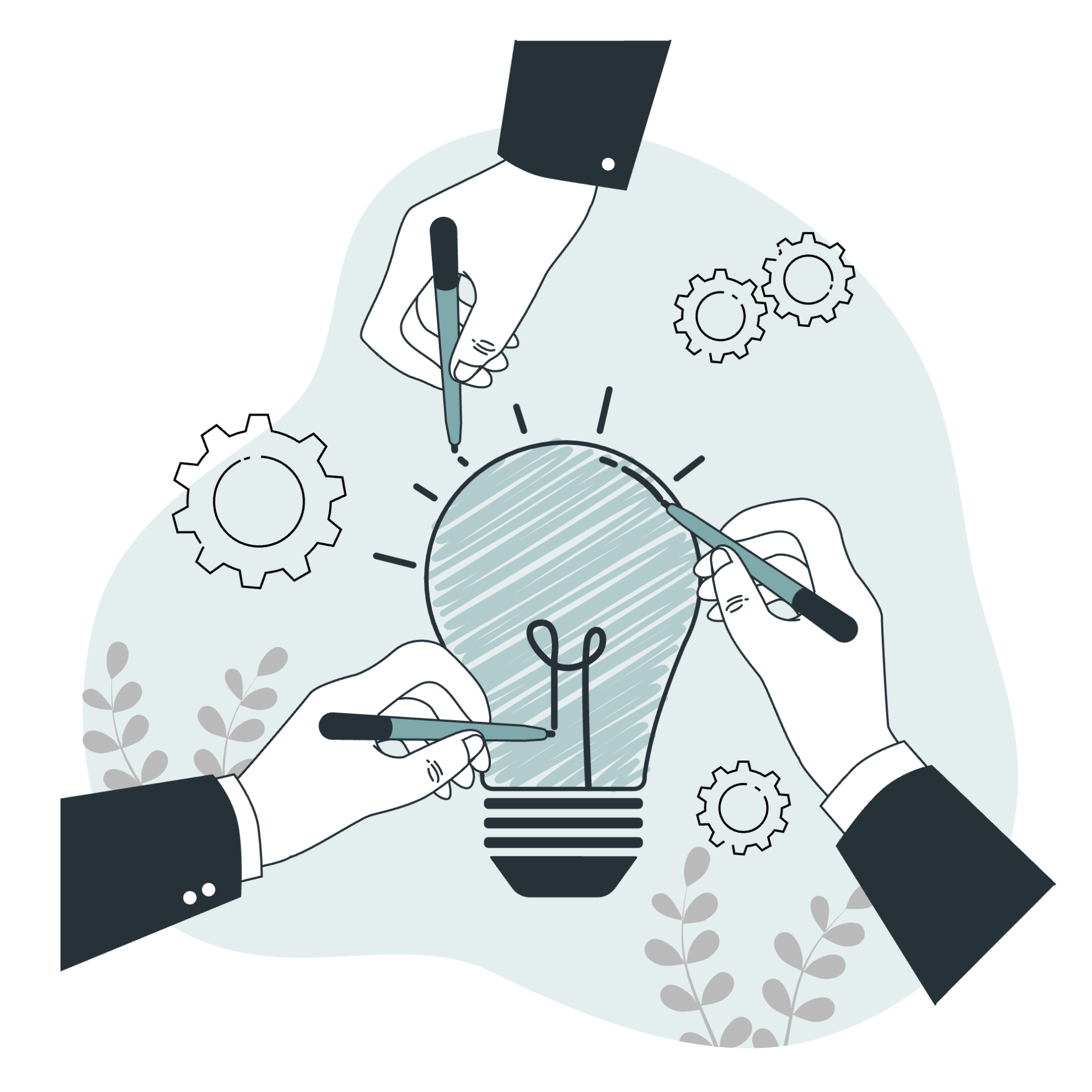 Die Illustration versinnbildet regli.media als Sparringspartner.