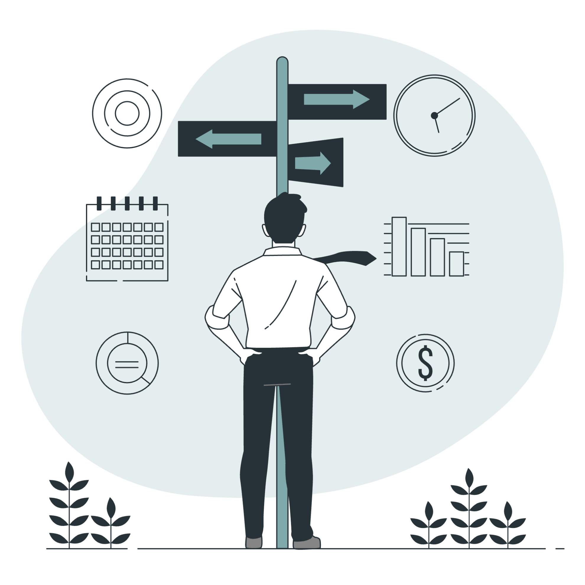 Die Illustration versinnbildet warum ein Sparringspartner wertvoll ist.