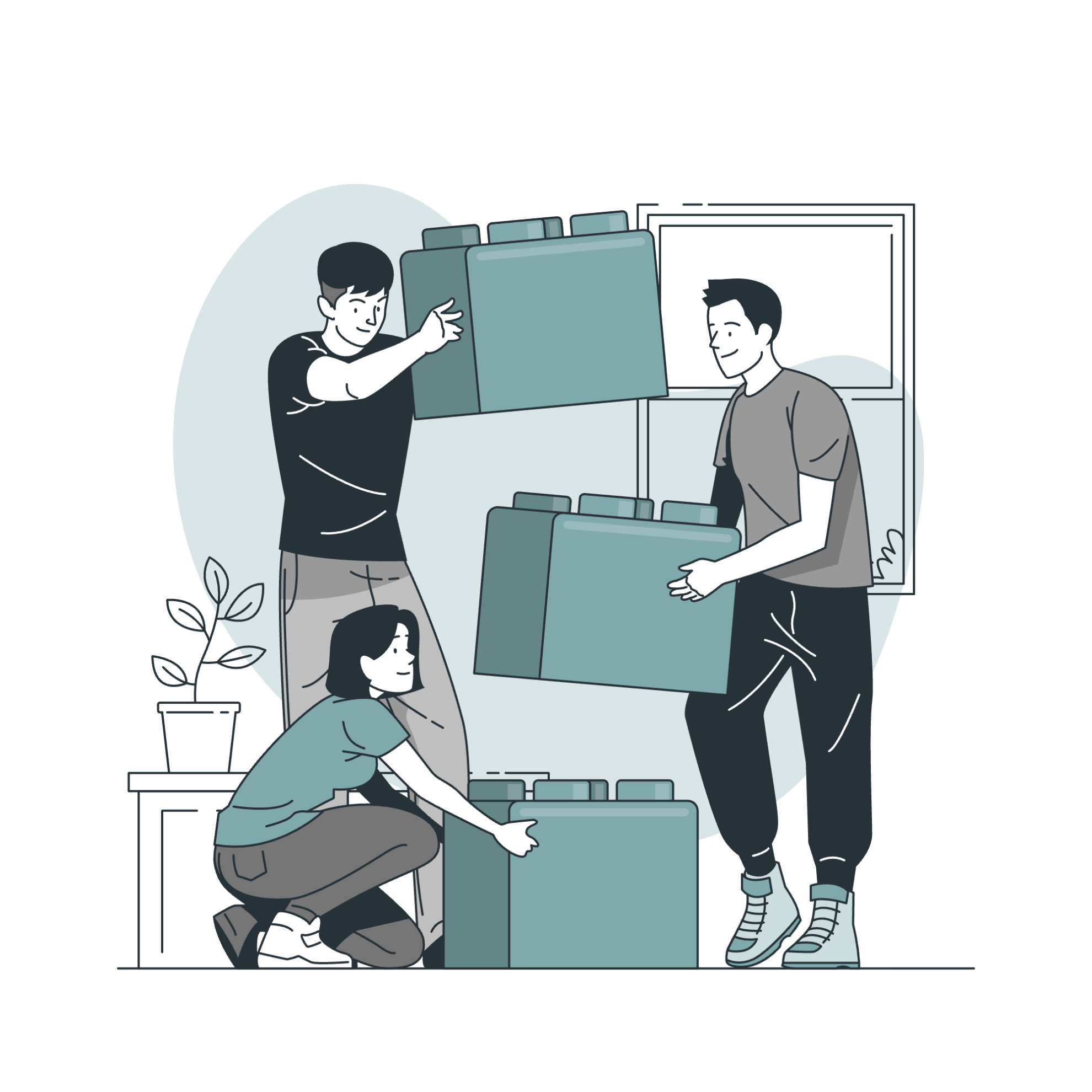Die Illustration versinnbildet unsere Zusammenarbeit mit regli.media als Sparringspartner.
